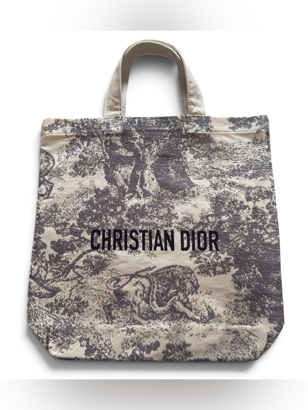 RARE Christian Dior VIP Toile de Jouy Tote Gift/ Embroidered Name Made In Italy